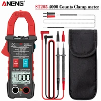 aneng st205 digital electric professional clamp meter dcac multimeter current clamp intelligent automatic voltage tester tool