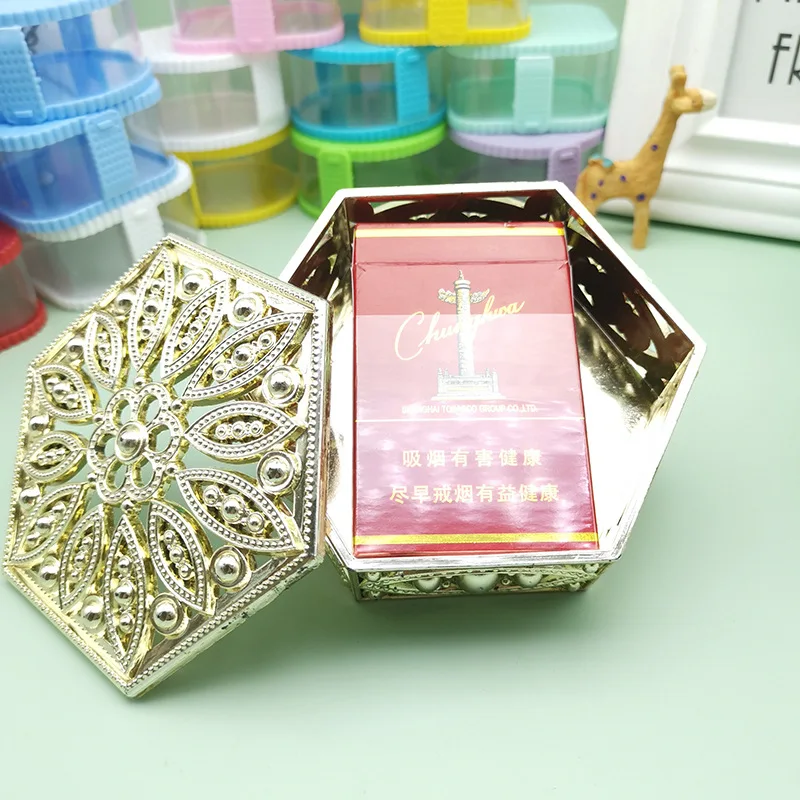 Трансграничная поставка креативная гальваническая золотая и серебряная коробка
