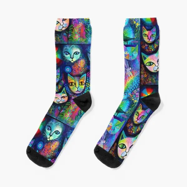 

Magicats Crew Socks Winter Cotton Women Pattern Cute Best Black Sports Girls Cartoon Mens Unisex Short Comfortable Ladies