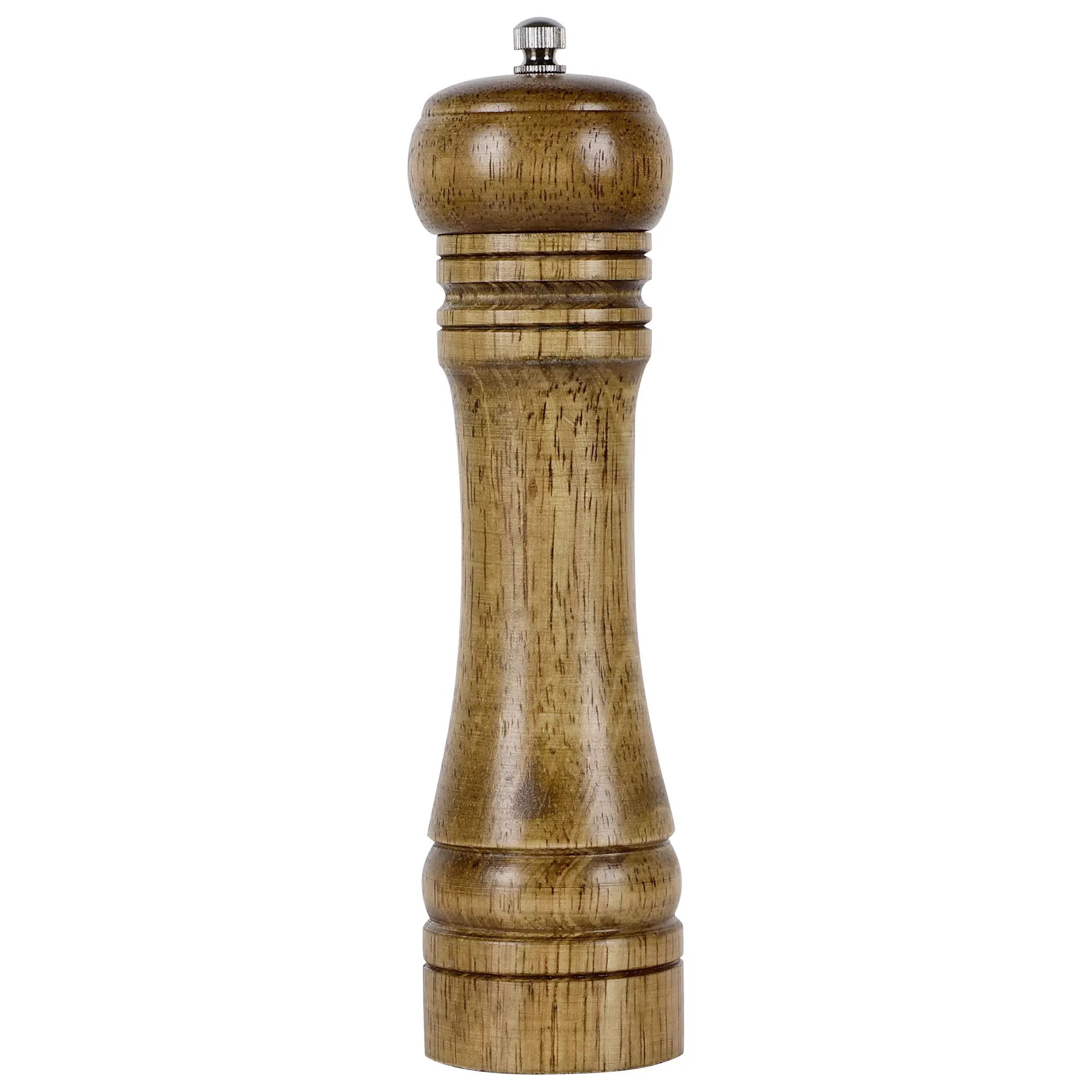 

Kitchen Hand Crank Twist Spice Salt Mill Grinder Pepper Shaker Wood Color