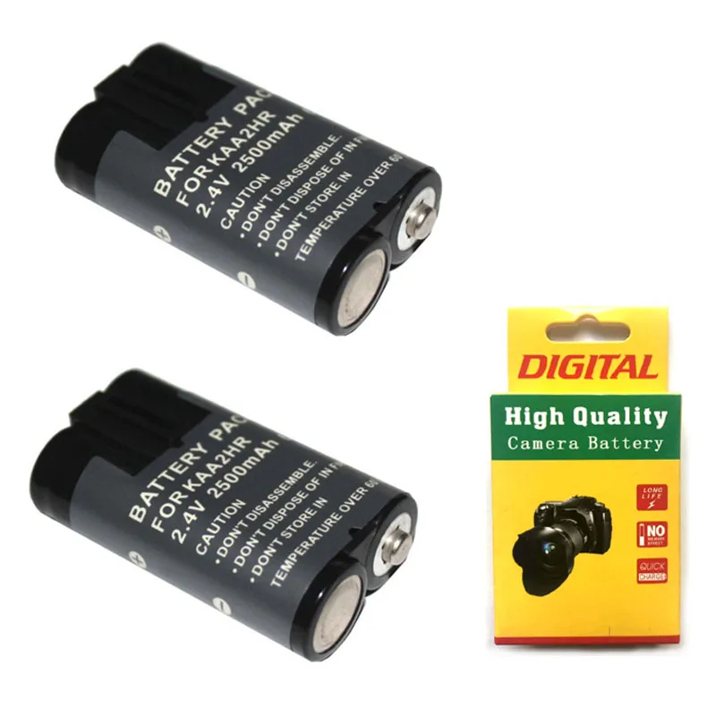 

Banggood 2.4V 2500mAh KAA2HR Rechargable Ni-MH 2 AA Camera Battery Pack For Kodak EasyShare C530 C533 C613 C663CD C875 C913