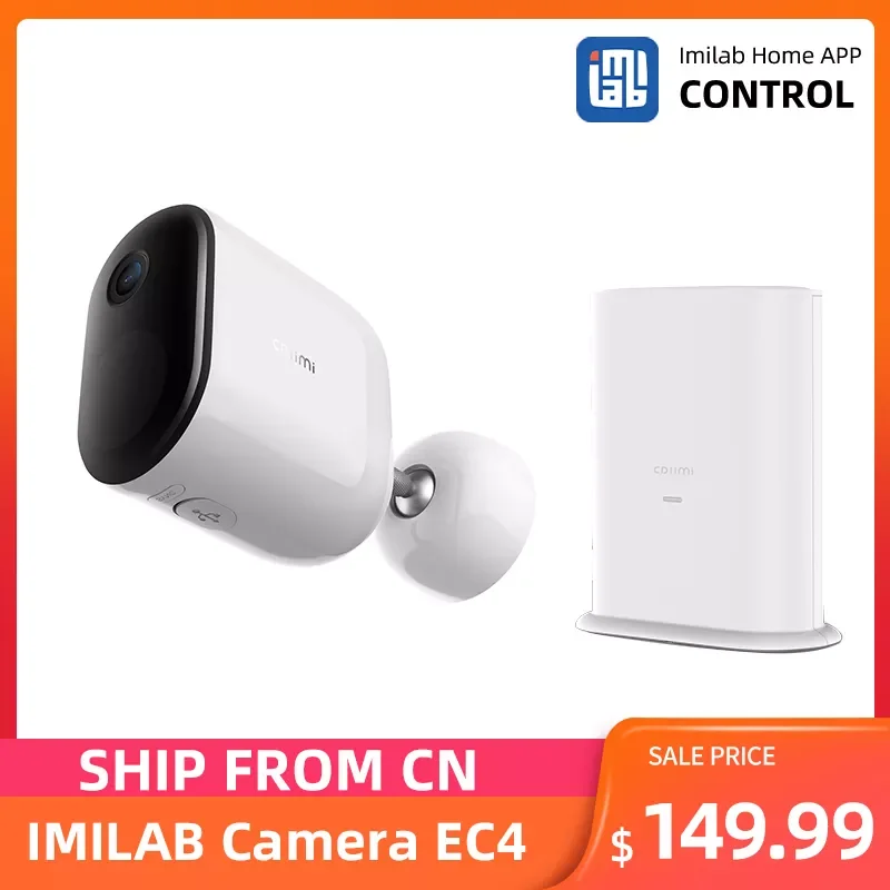 

Imilab Smart Camera 4MP Outdoor IMILAB HOME APP Wireless Security Infrared Night Vision Global Version with Solar Panel