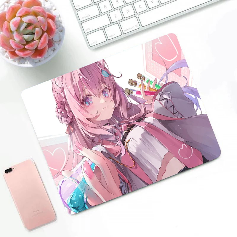 

Mouse Pads Nakiri Ayame Anime Gaming Small Mouse Pad Computer Gamer Desk Keyboard Mat Custom Print Setup Gaming Decoration