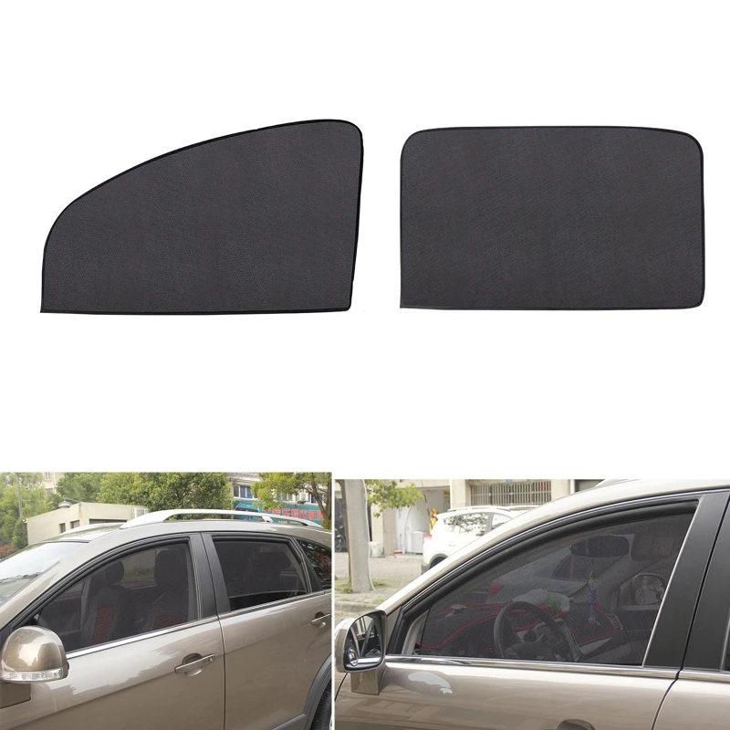 

Front Rear Side Window Sunshade Car Foldable UV Ray Magnetic Sun Visor Mesh E8BC