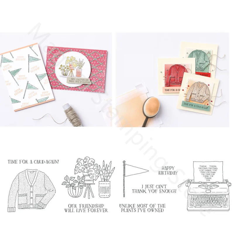 

2022 New Christmas Sweater Metal Cutting Dies And Clear Stamps For Decorating DIY Paper Cards Scrapbook Album Embossing Crafts