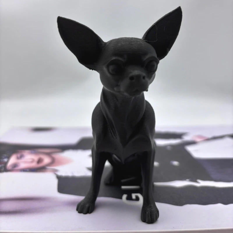 

3D-печатная Статуэтка Чихуахуа: Милая Фигурка Собаки Для Любителей Собак И Коллекционеров, Стиль, Украшение Для Дома