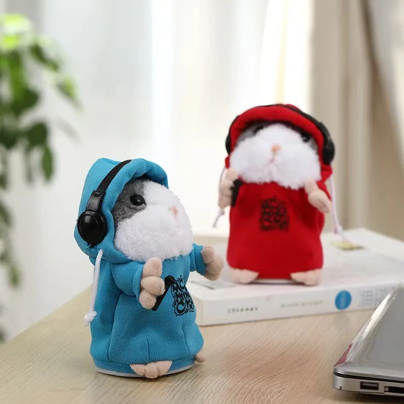 

Lucu Bicara Hamster Bicara Bicara Perekam Suara Ulangi Boneka Hewan Mewah Kawaii Hamster Mainan Anak-anak Hadiah Ulang Tahun