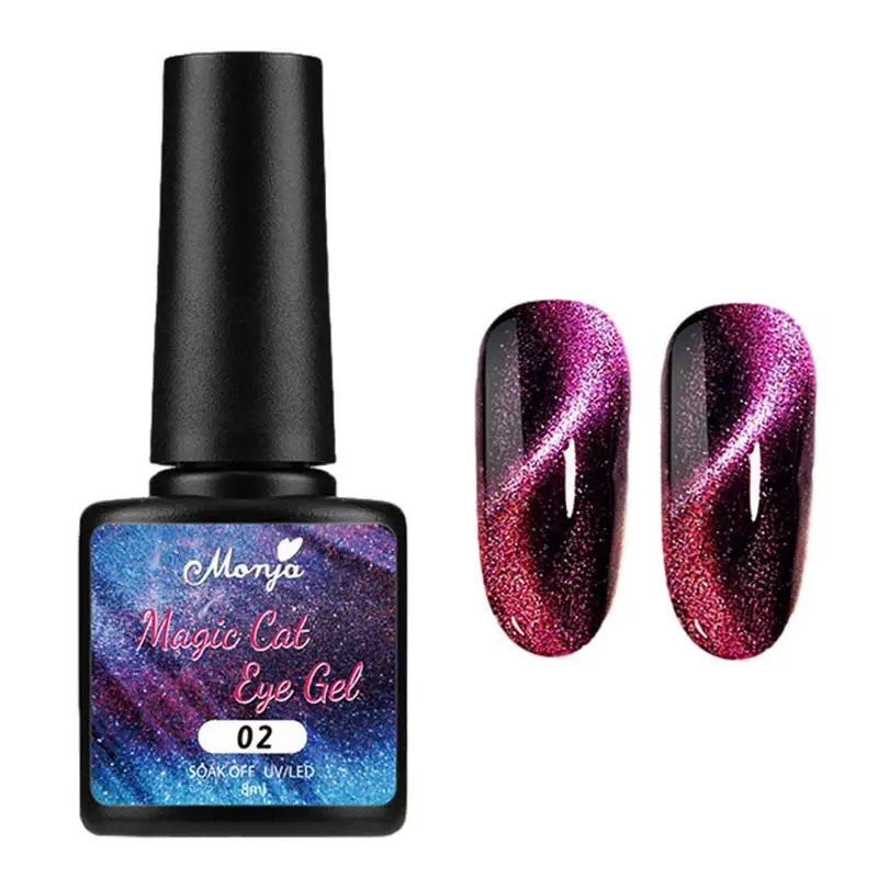 

Магнитный Гель-лак для ногтей, магнитный дизайн ногтей, портативный бриллиантовый гель-хамелеон, набор для ногтей для девочек