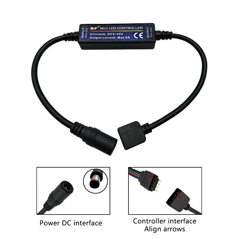 RF Mini LED Control ler 6A DC5-24V 21 клавиша беспроводной пульт дистанционного управления RGB