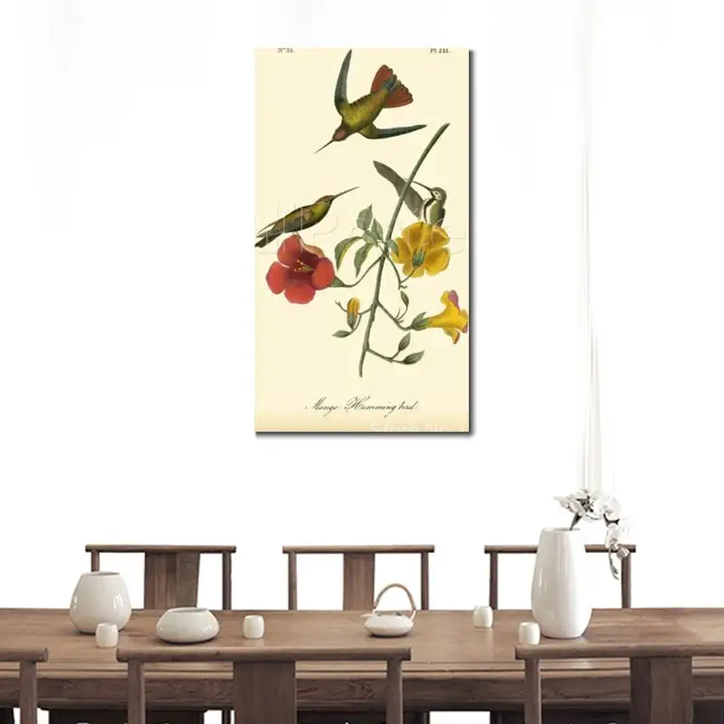 

Животные картины John James Audubon манго Колибри Ручная роспись холст искусство Высокое качество