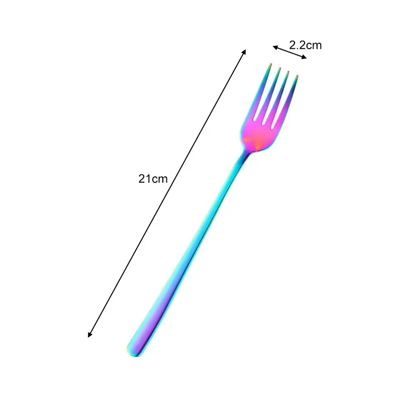 

MOONBIFFY Радужная вилка из нержавеющей стали