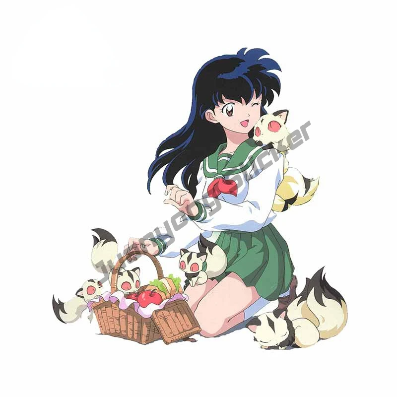 

Мультяшные аниме Inuyasha, автомобильные наклейки и наклейки для окна, грузовика, кемпера, ветрового стекла, царапин-Proodf, украшение для мотоцикла PVC13x13cm