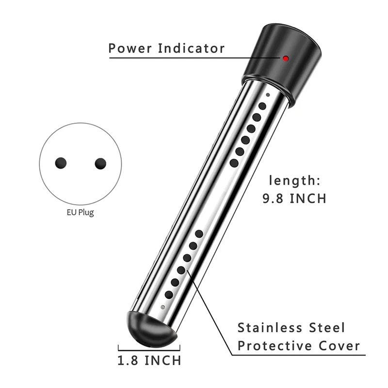 Погружной нагреватель 2500 Вт для бассейна с автоматическим таймером погружной