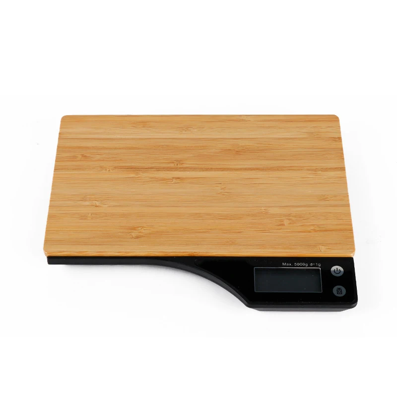 

5kg/1g Digital Electronic Kitchen Food Diet Scale Coffee Scale G OZ ML IB Electronic Bamboo Board Scale For Espresso Pour Over