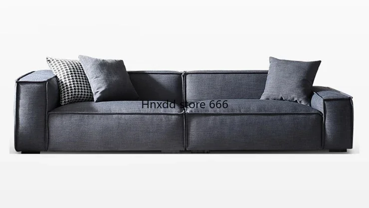 Диван из блоков тофу итальянский минималистичный тканевый диван на трех человек