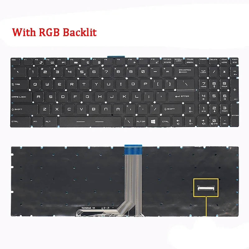 Новая клавиатура для ноутбука MSI MS-17C5 MS-17C1 MS-16K5 MS-17B7 MS-16P1 MS-16P5 GE63 GP75 GE73 GP73 7RC 7RD GE73VR 7RE