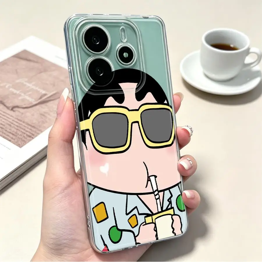 Фото Чехол для Xiaomi Poco X3 Pro X3 NFC, мягкий чехол для телефона, милый чехол Shin-ChanS №1