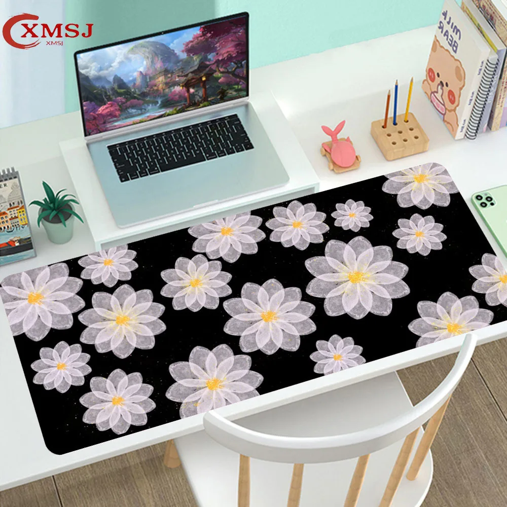 

Girl Heart Flower Print Mouse Pad Large Game Game Mouse Pad Desk Pad Office Computer Accessories Art Mouse Pad XXL30x80 LOL CSGO