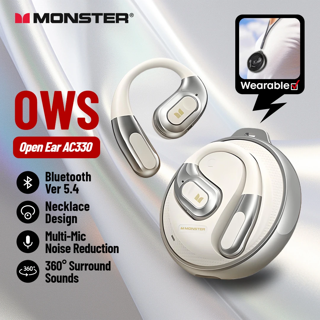 Наушники Monster с открытым ухом AC330 Bluetooth 5 4 цвет в ассортименте