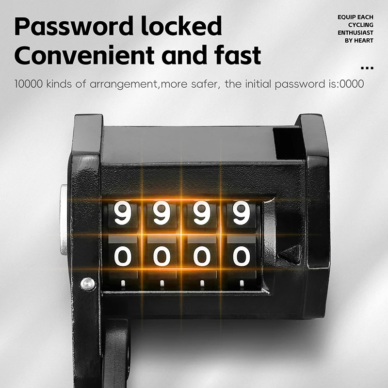 WEST BIKING Bike Foldable Password Lock Anti-theft E-Bike Chain MTB Padlock Motorcycle Safety Portable Locks Bicycle Accessories_voghion.com