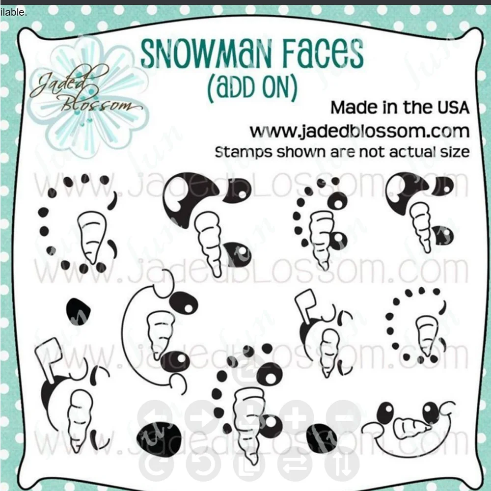 

Snowman Faces Clear Stamps Reusable Handmade Embossing Diy Scrapbook Diary Decoration Greeting Card Decoration 2022 New