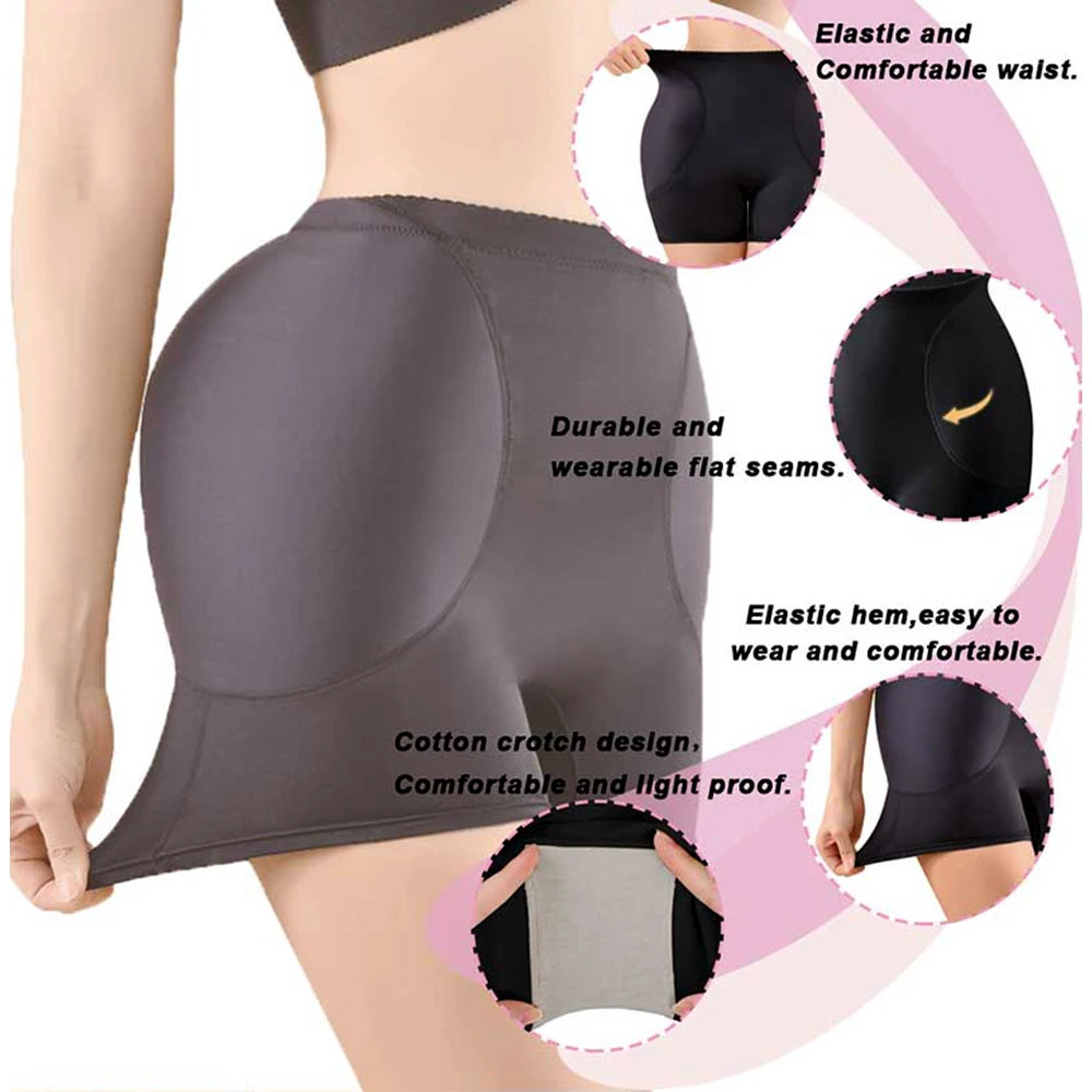 Plus Size Women Butt Lifter Pad Hip Enhancer Control Panties Body Shaper Fake Ass Padded Underwear Body Shapewear