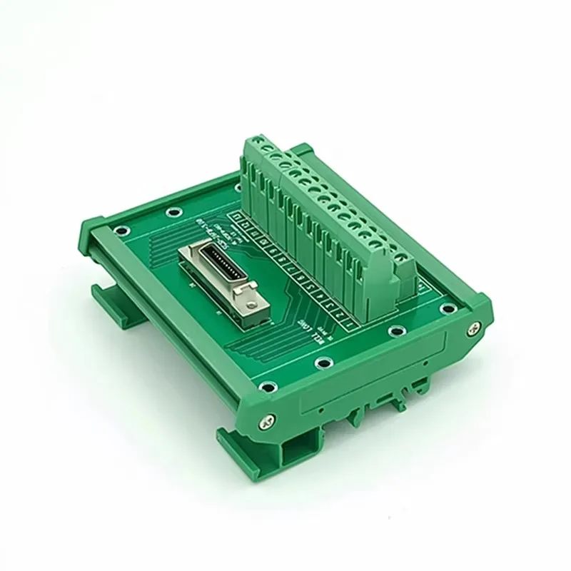 Монтаж на DIN-рейку 26-контактный 0 05 дюйма CN26 Mini D лента/гнездовая коммутационная