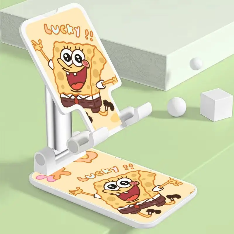 Фото Новый регулируемый складной держатель для телефона SpongeBob Patrick Star: многофункциональная выдвижная подставка для просмотра ТВ №1