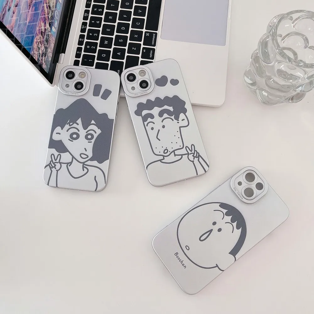 

Electroplated Cartoon Characters Pattern Case For iphone 14 14Pro 11ProMax 11 12Pro 12 13ProMax 13Pro 13 Soft Shell