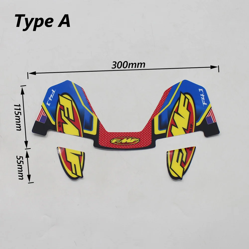 

FMF наклейка 4T мотоциклетный глушитель на трубу водонепроницаемые (30 см x 17 см) универсальные для мотоциклов и автомобилей
