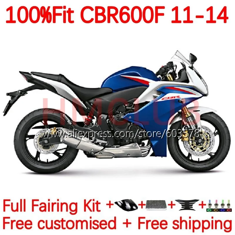 

Injection For HONDA CBR 600 F 600F CBR600 F F4i blue glossy CBR600F 2011 2012 2013 2014 CBR600F4i 11 12 13 14 Fairing 139No.9