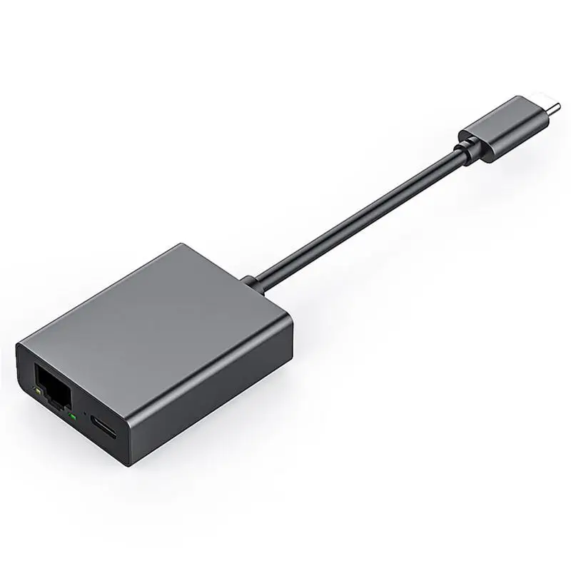 Type C To Ethernet Adapter For Google TV 4K USB Dock Adapter PortableUSB To Ethernet Network Adapter For Google TV (4K)