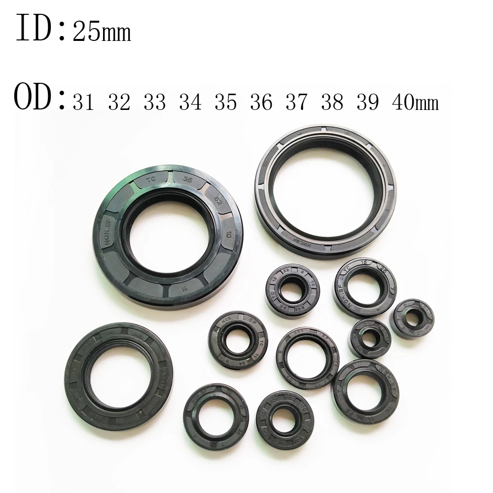 

1 2 3 шт. 25X31X5 25X32X5 7 25X33X7 25X35X5 6 7 8 9 10 25X40X5 6 7 8 мм NBR Скелетон сальника вала TC Нитриловая резиновая прокладка кольца