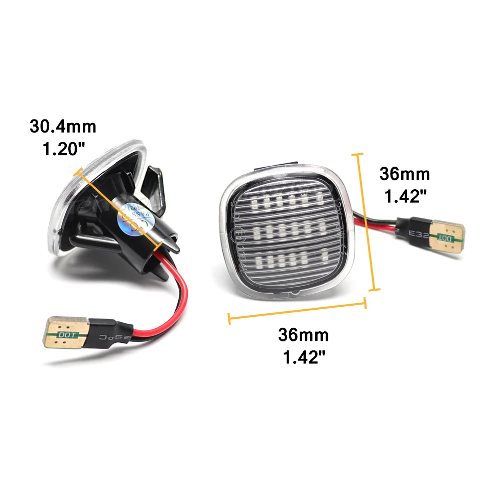 Светодиодный последовательный мигающий светильник боковой габаритный фонарь