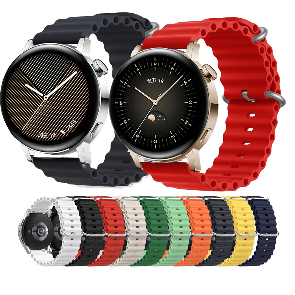 

Silicone Band For Huawei Watch GT 3 GT3 42mm 46mm Strap 20mm 22mm Bracelet For Huawei GT2 Pro/GT Runner/GT 3 Pro 43mm Watchband