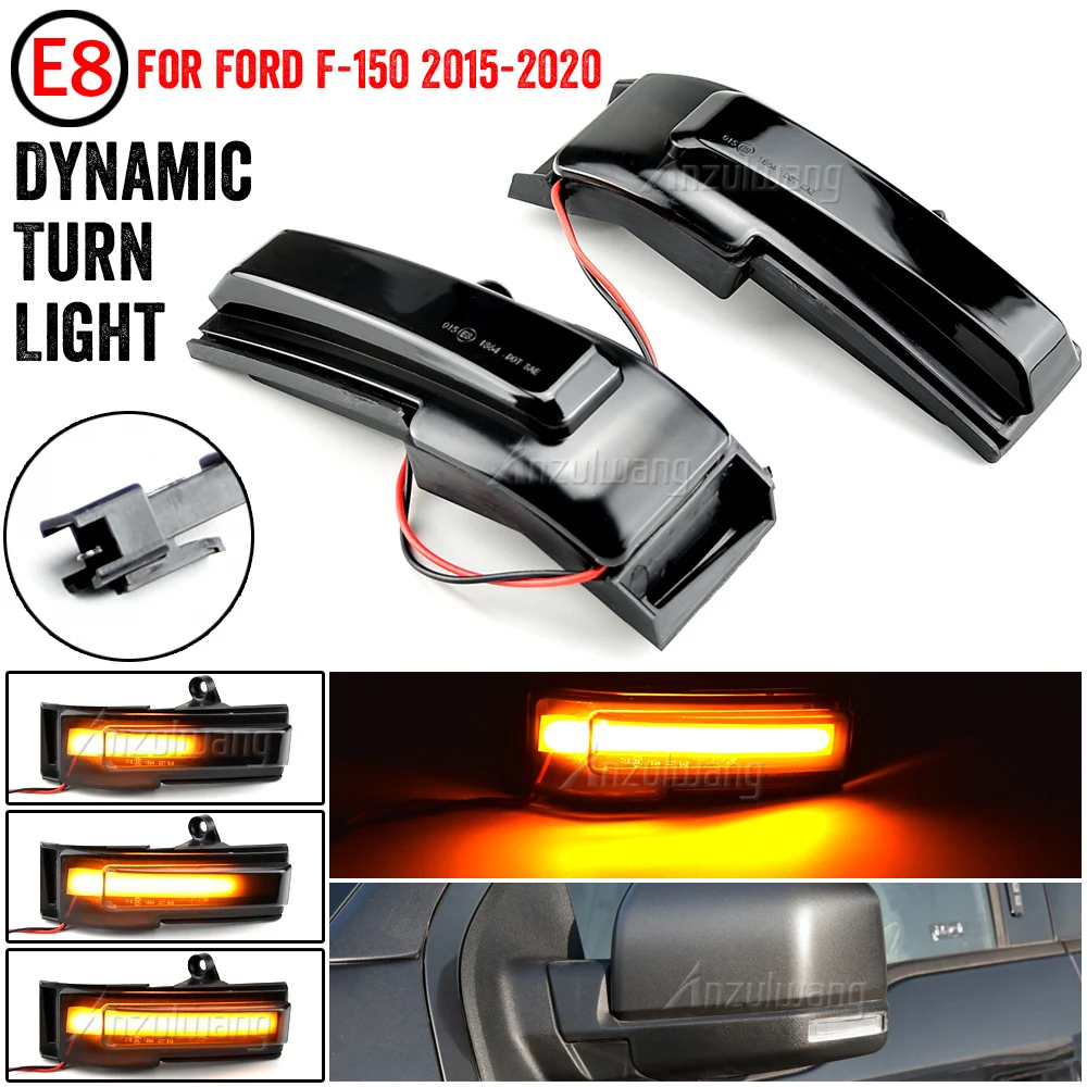

LED Side Fender Dynamic Turn Signal Light Marker Lamp For Ford F-150 F150 2015-2020