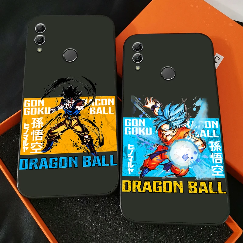 

Dragon Ball Anime Phone Case For Huawei Honor 7A 7X 8 8X 8C 9 V9 9A 9X 9 Lite 9X Lite Black Silicone Cover Coque Liquid Silicon