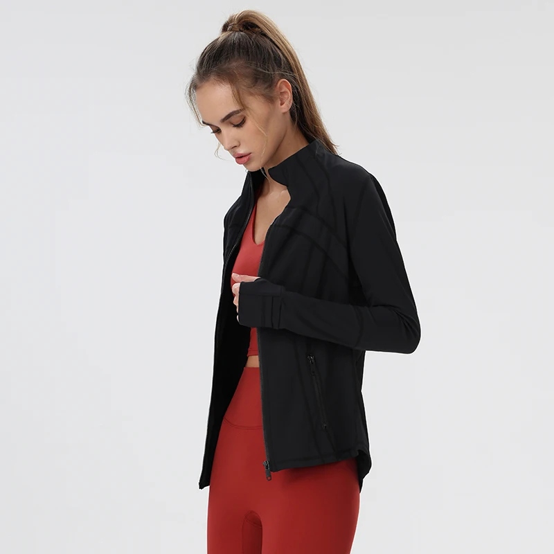 Sports Jackets for Women Windbreak New in Coats and Yoga Clothes Gym Outfit Leisure Wear Winter Sweatshirt Running Long Sleeve