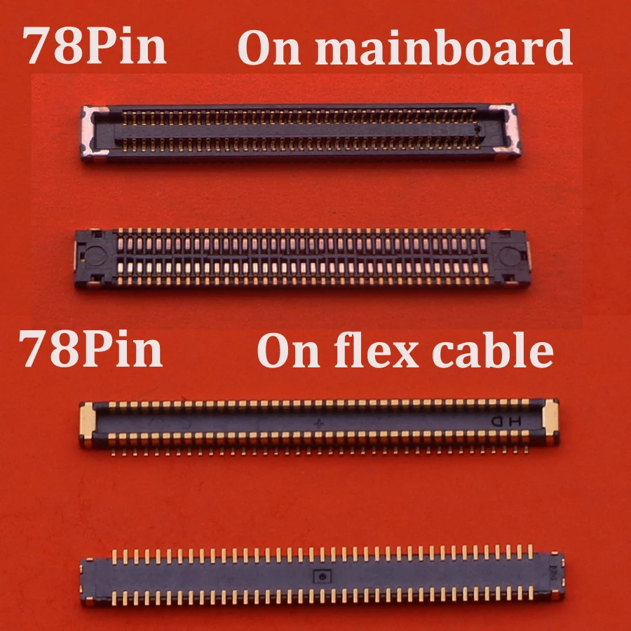 2-50 шт. 78Pin USB-коннектор для зарядки FPC для Samsung A30S A307F A40 A405F A70 A705 A705F A80 A805 A805F, зарядное устройство, разъем на плате