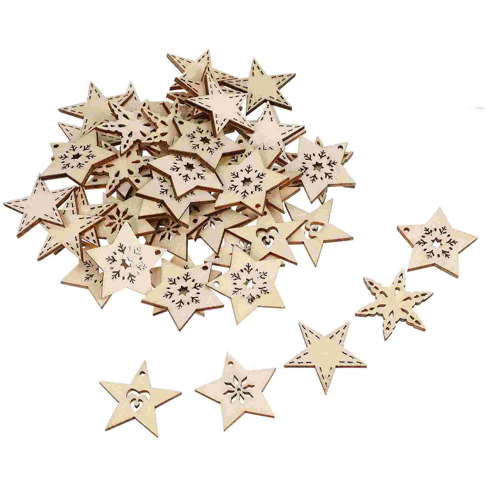 50 шт. деревянные украшения для рукоделия красная рождественская елка подвеска