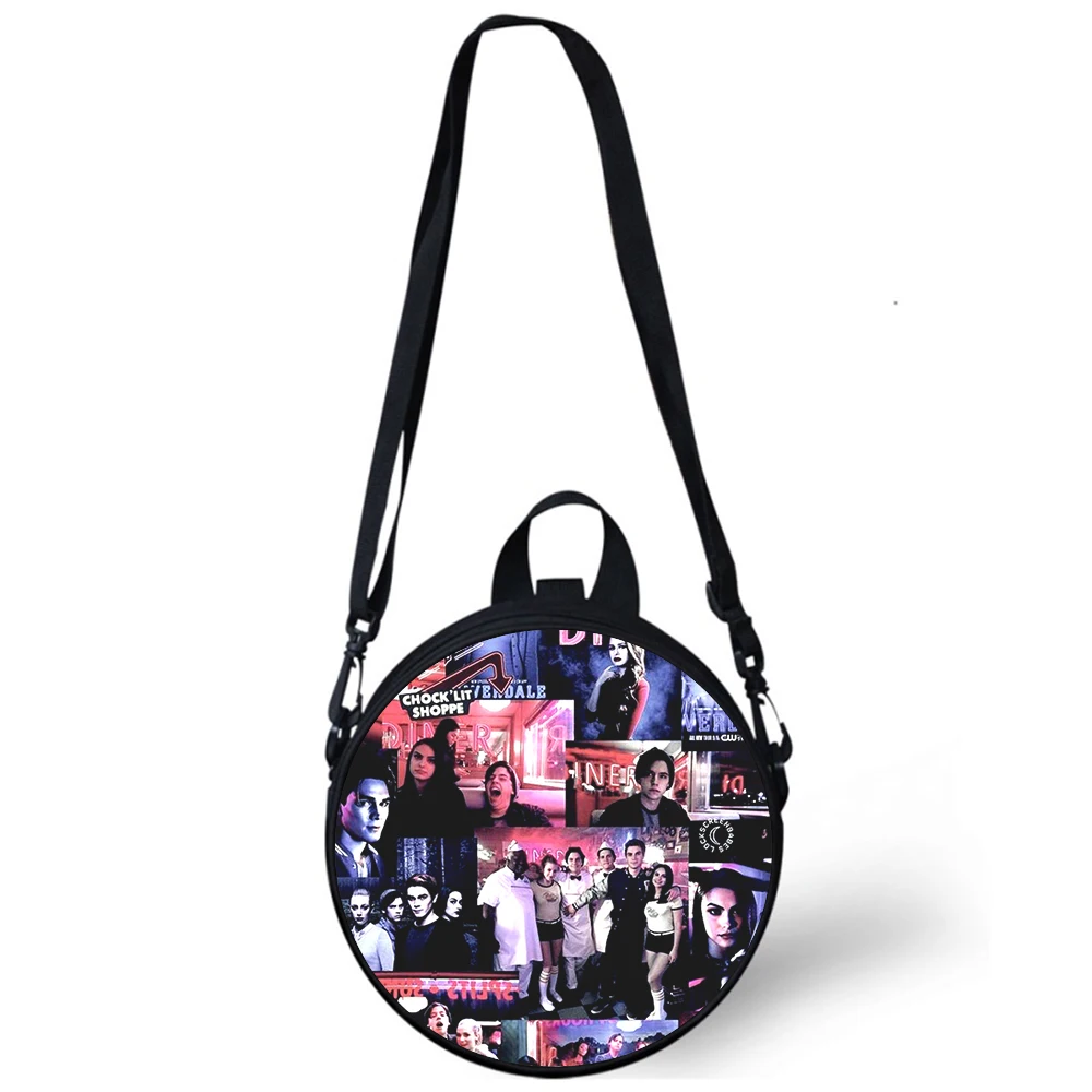TV Riverdale Child kindergarten Bag 3D Print Crossbody Shoulder Bags For School Women Mini Round Bagpacks Rugtas Bag