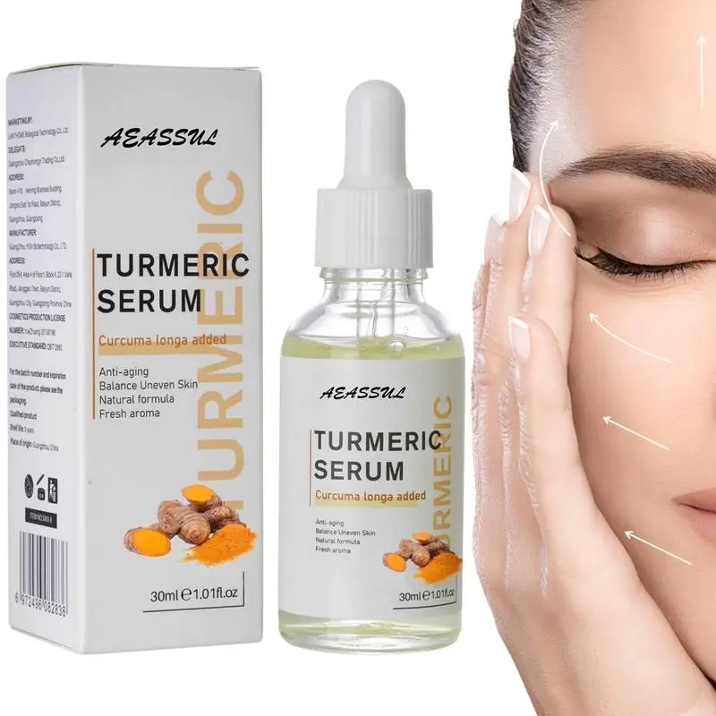 

Facial Turmeric Serums Deep Moisture Serums For Face Acnes Bright Skin Dark Spot Corrector Face Whitening Essence