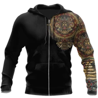 2021 viking aztec warrior tattoo neue mode trainingsanzug casual 3d print zipperhoodiesweatshirtm%c3%a4nner der frauen stil 23