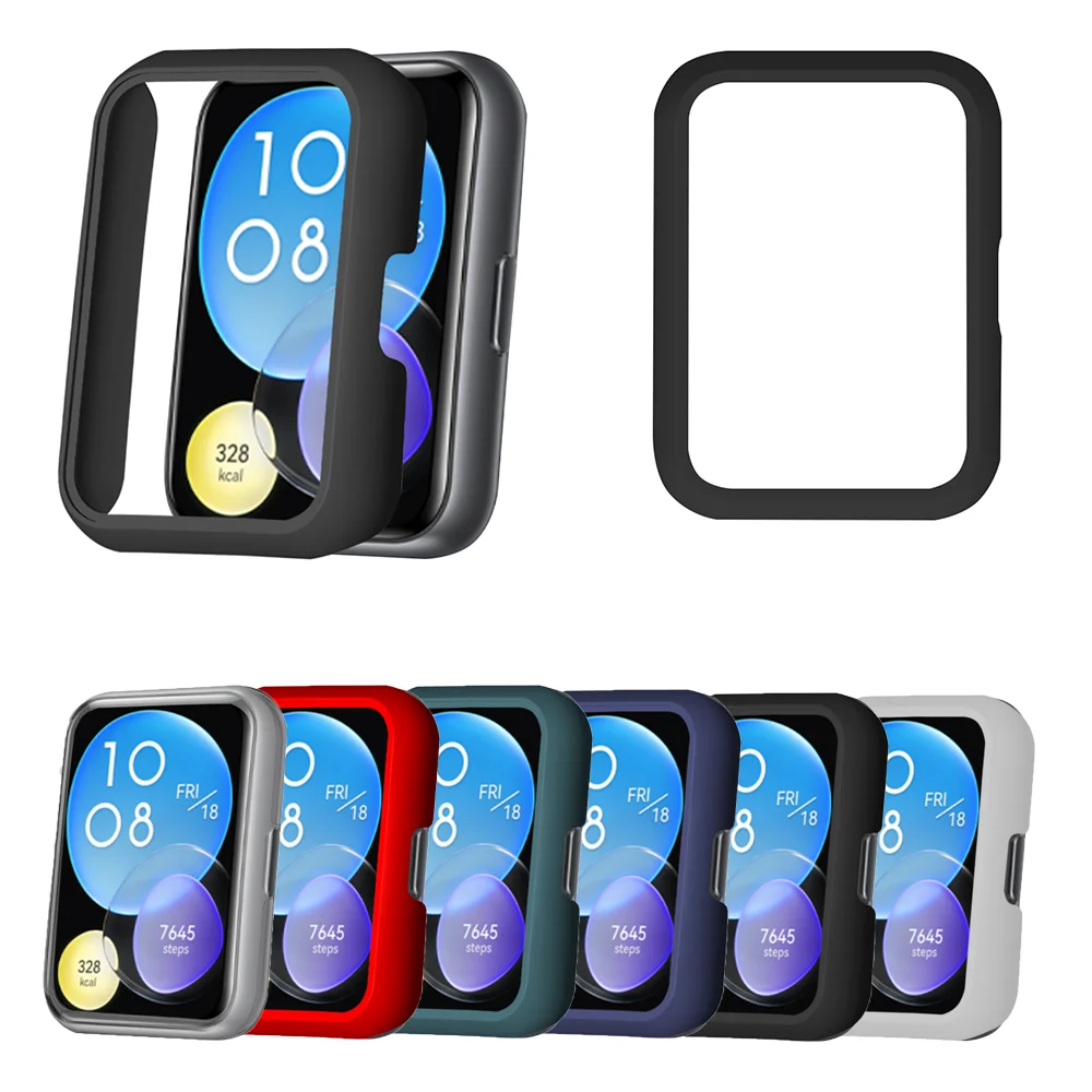 

Hollow PC Hard Protective Case For Huawei Watch Fit 2 Protector Cover For Huawe Fit2 Smart Frame Shell Bumper Shockproof frame