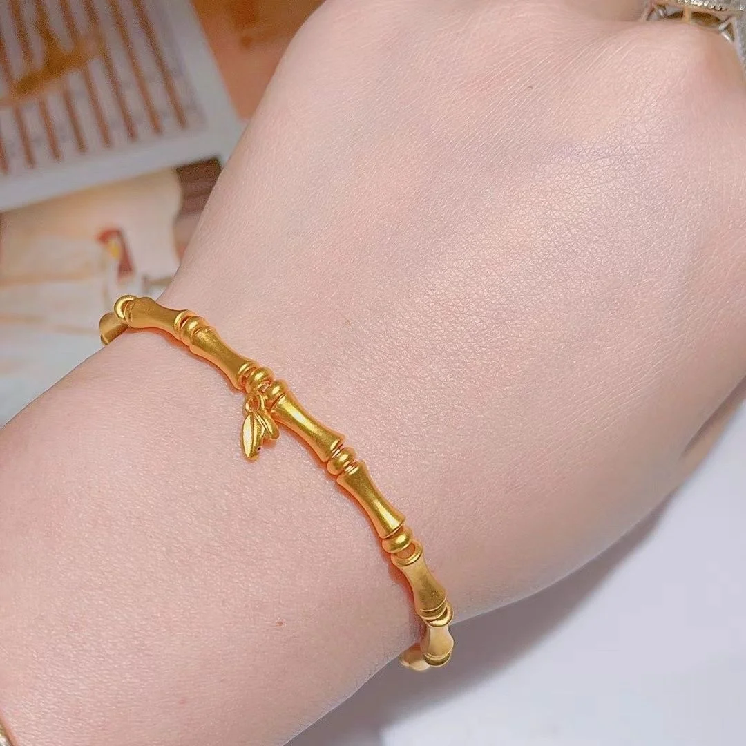 

Chinese New Inheritance Bamboo Knot Bracelet for Female Ins Small Design Advanced Adjustable Mesh Red as a Gift