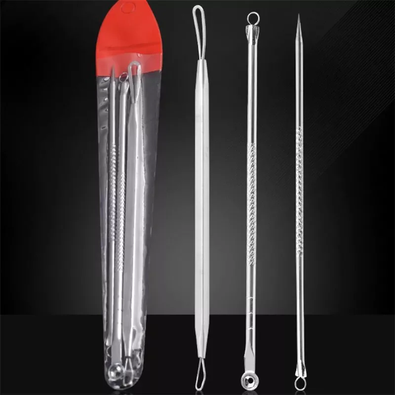 

1 Set Silver Blackhead Comedone Remover Needles For Squeezing Acne Pimple Blemish Extractor Face Skin Care Beauty Tools