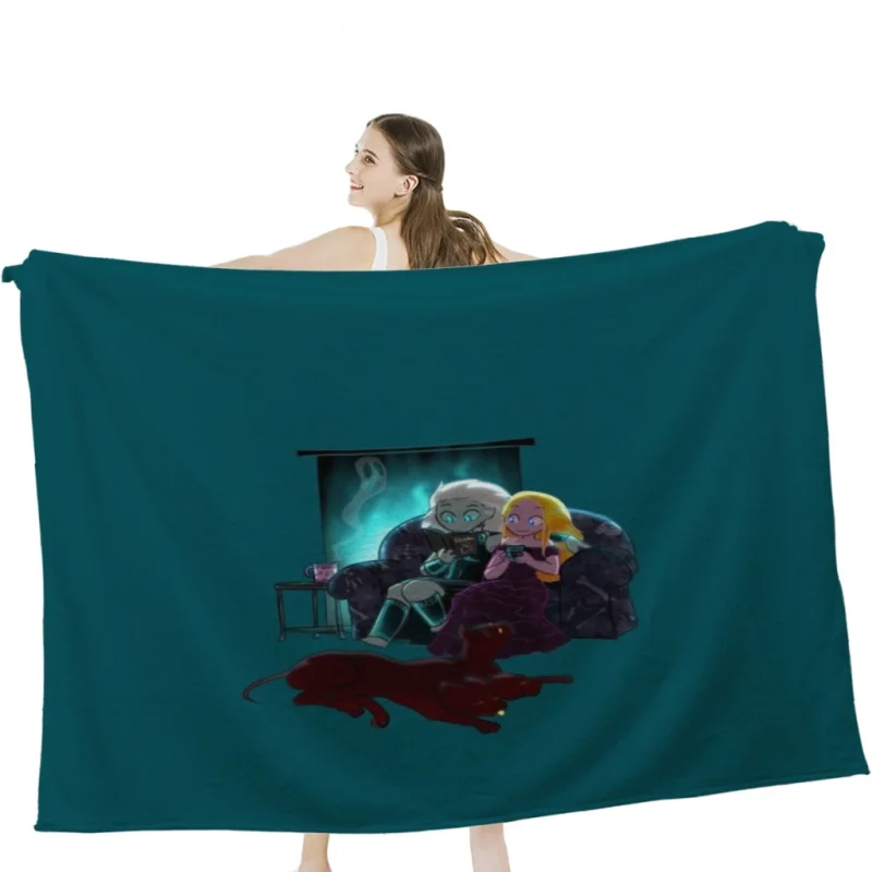 

Cozy Winter Night Throw Blankets Airplane Travel Decoration Soft Warm Bedspread