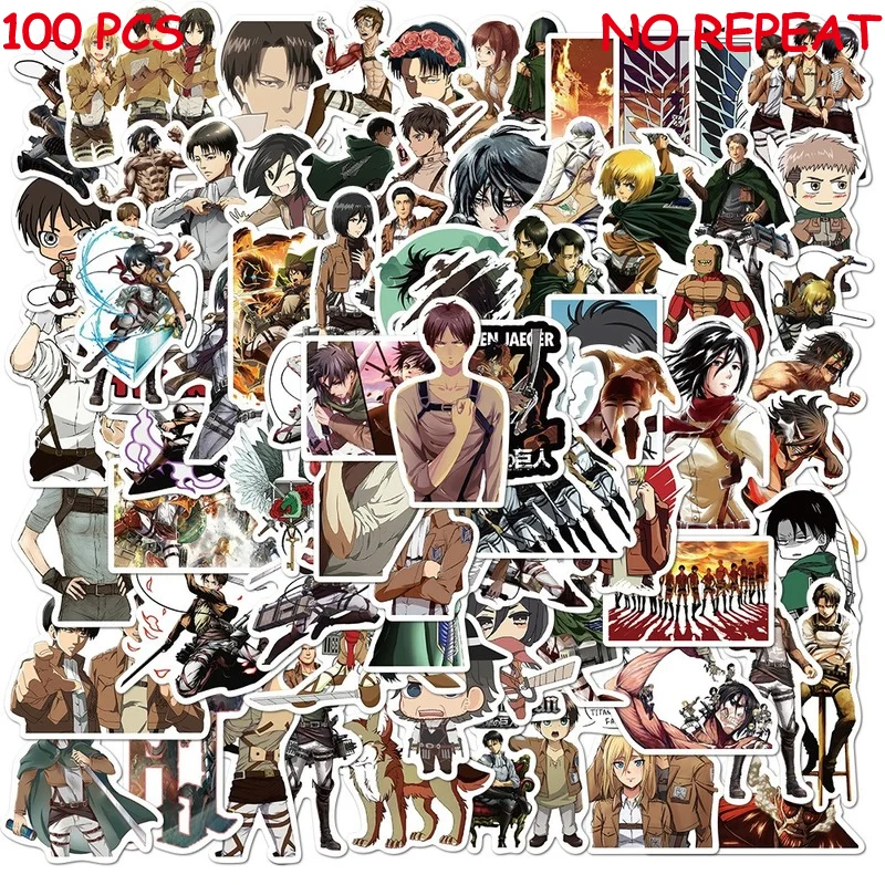 

10/50/100pcs Anime Titan Stickers Graffiti Cartoon Luggage Water Cup Suitcase Skateboard Phone Bicycle Laptop Decals Motorcycle