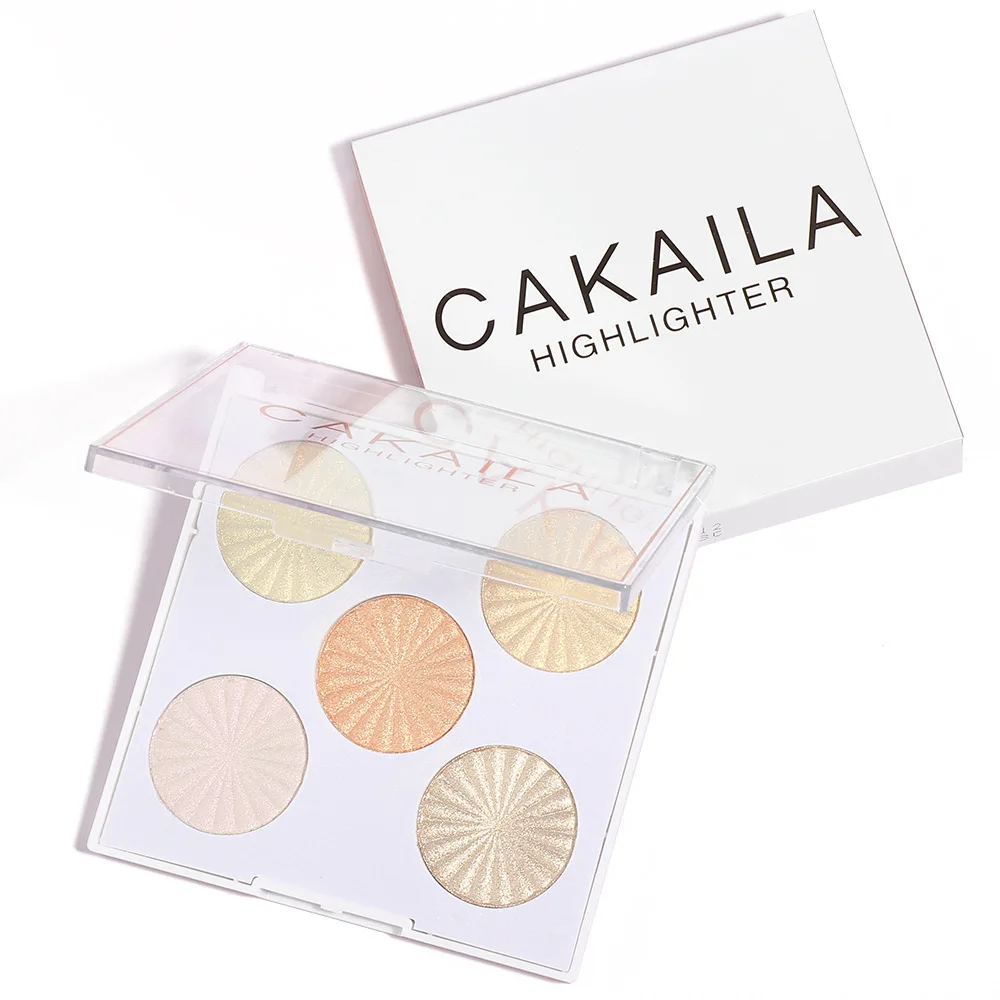 

2022New 5color Baking Powder High Gloss Powder Enhanced Silhouette Eyeshadow Makeup Kit Full Professional Free DeliveryConcealer