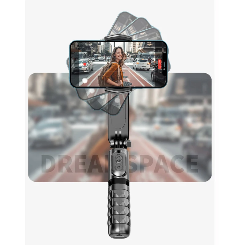 Handheld Gimbal Stabilizer Wireless Bluetooth Selfie Holder Auto Motion Tracking For Phone With Fill Light Tripod Gimbal